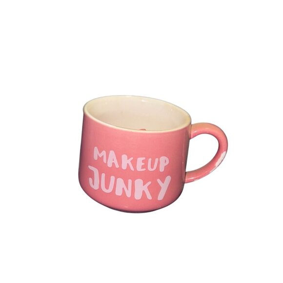 Other - Makeup Junky Pink Ceramic Mug With Lipstick Inside